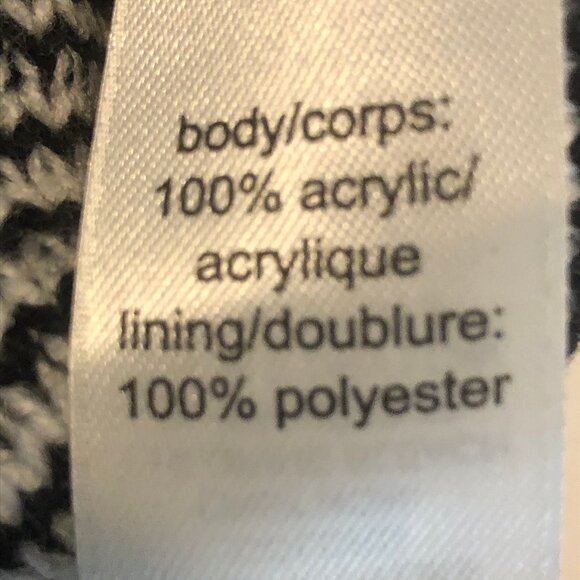 Maurices Black & Gray Sweater Dress – XL (Cowl Neck, Geometric Stripe) - Picture 11 of 13